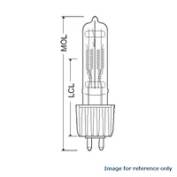 HPL 750w lamp 240v USHIO HPL-750/240X 750 watt Long Life halogen bulb