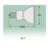 USHIO FSA 75w 120v SP14/E17 Base MR16 halogen bulb