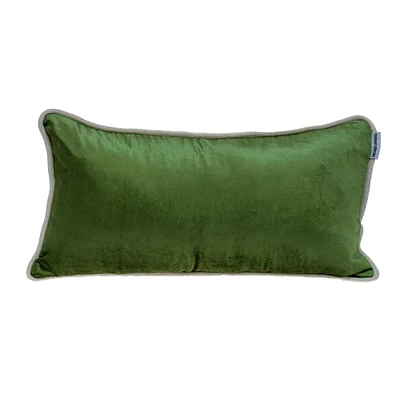 Nassau Collection 24 Multi Green Cotton Reversible  Throw Pillow