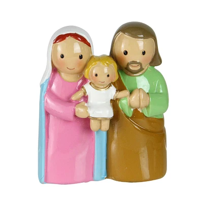 Roman 3" Religious Holy Family Jesus, Mary and Joseph Figurine