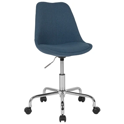 Merrick Lane Marilyn Swivel Office Chair with Height Adjustable Swivel Seat in Stylish Upholstery