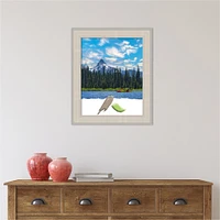 Cottage White Silver Wood Picture Frame