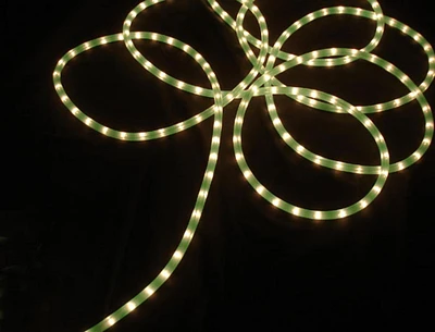 Hofert Lime Green Commercial Length Christmas Rope Lights on Spool - 100 ft White Wire