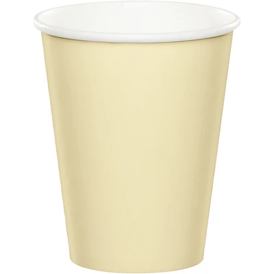 Party Central Club Pack of 240 Ivory Disposable Paper Drinking Party Tumbler Cups 9 oz.