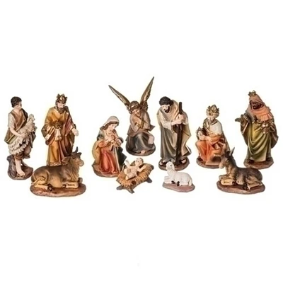 Roman 11-Piece Religious Christmas Nativity Figure Set 11"