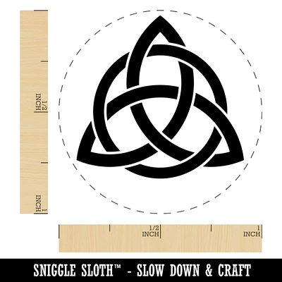 Celtic Triquetra Knot Silhouette Self-Inking Rubber Stamp for Stamping Crafting Planners