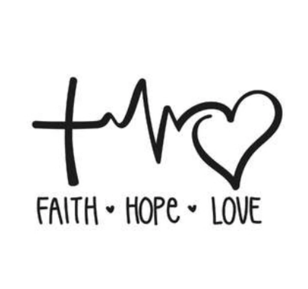 Faith Hope Love Vinyl Decal Sticker
