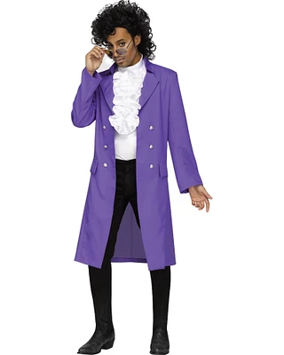 Minnesota Pop Singer Purple Pain Ruffled Trench Coat Costume