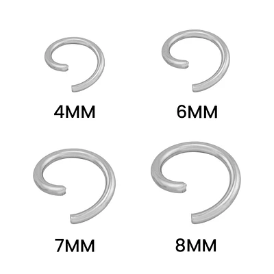 Stainless Steel Saw Cut Jump Rings 100 Pack