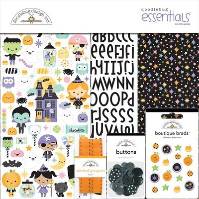 Doodlebug Essentials Page Kit 12"X12"-Sweet & Spooky