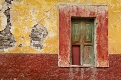 Mexico Window in colorful wall by Don Paulson - Item # VARPDXSA13BJA0299