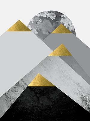 Black Grey Gold Mountains 2 by Urban Epiphany - Item # VARPDXUERC190B