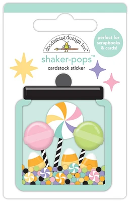 Doodlebug Shaker-Pops 3D Stickers-Sweet & Spooky - Sweet Treats