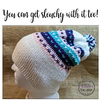 Knitted Fair Isle Beanie with Pom Pom