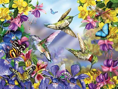 Sunsout Butterflies    Hummingbirds 300 pc   Jigsaw Puzzle 34919