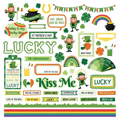 Pot Of Gold Stickers 12"X12"-Elements