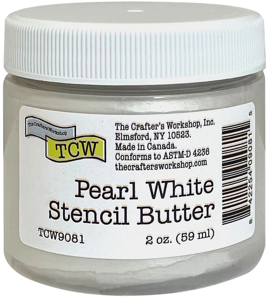 Crafter's Workshop Stencil Butter 2Oz-Pearl White