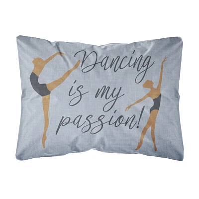 "Caroline's Treasures BB5381PW1216 Dancing is My Passion Canvas Fabric Decorative Pillow, 12Hx16W"", Multicolor"