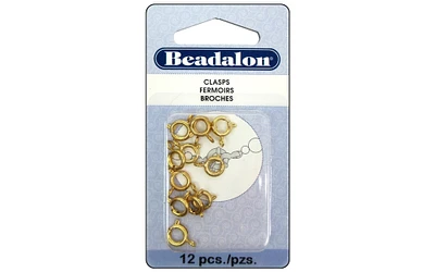Beadalon Spring Ring 7mm Medium Gold 12pc