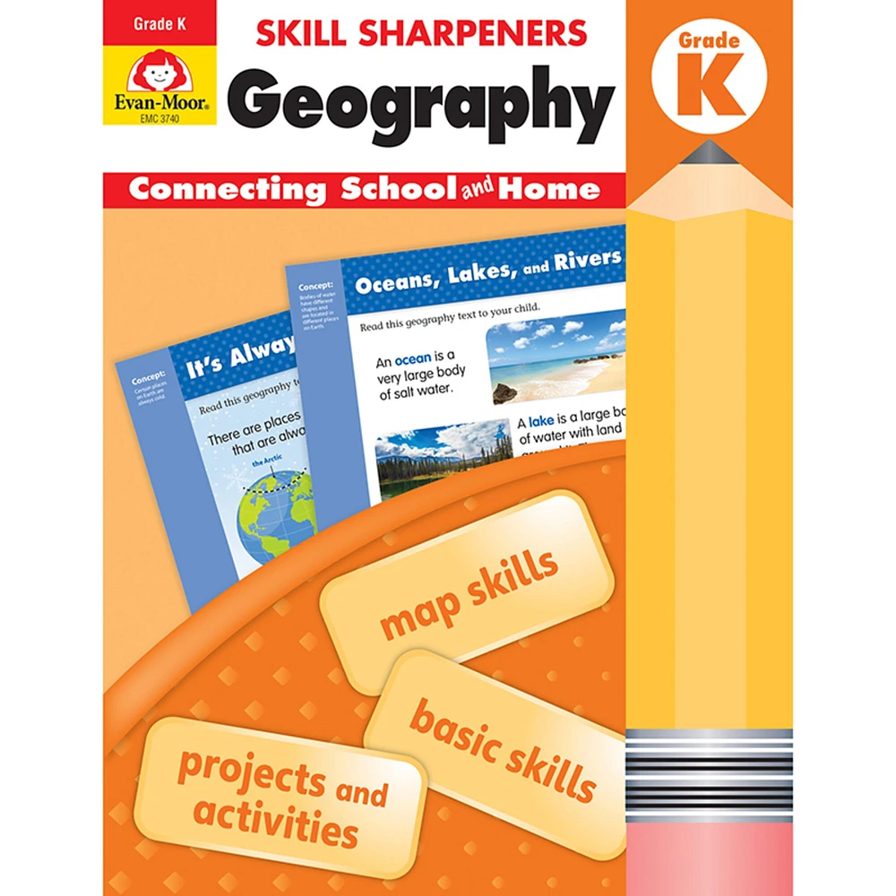 Skill Sharpeners: Geography, Grade K - Activity Book