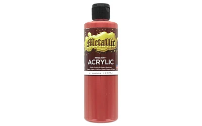 Pro Art Metallic Acrylic Paint 8oz Red Gold