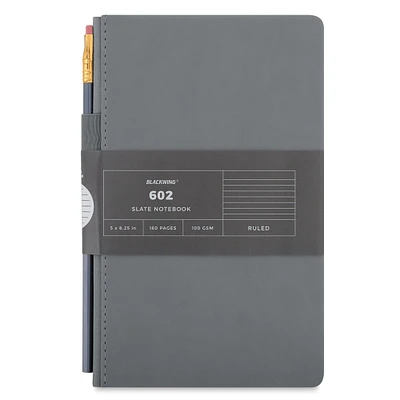 Blackwing 602 Slate Notebook - Lined, 8-1/4" x 5"