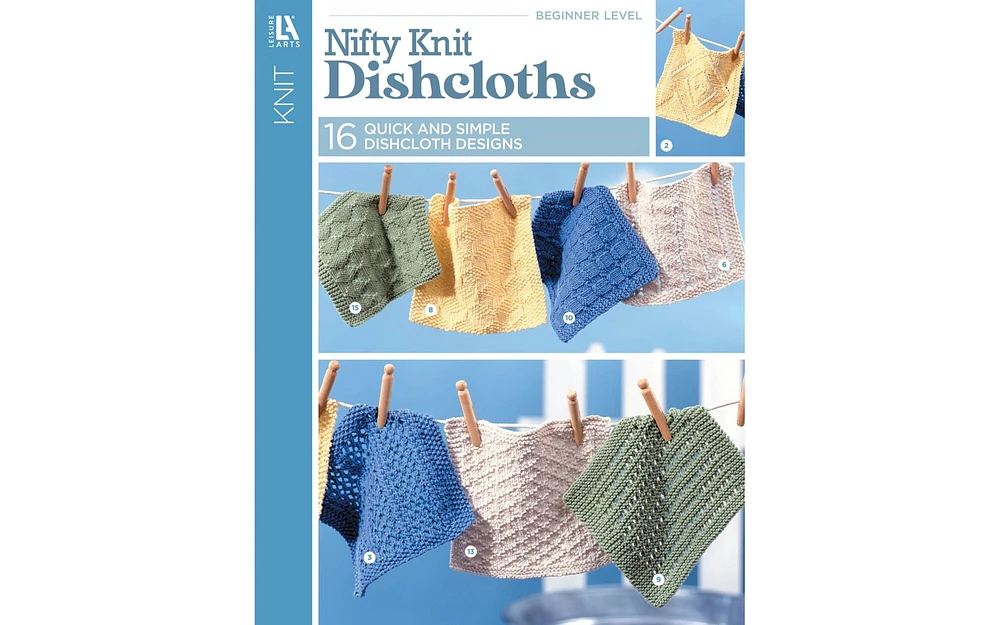 Leisure Arts Nifty Knit Dishcloths Knitting Book