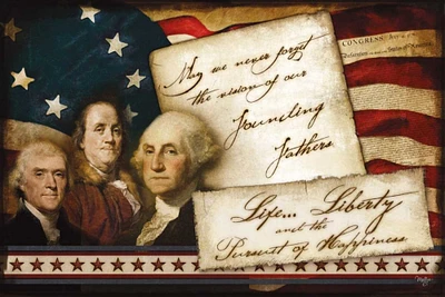 Founding Fathers Poster Print by Mollie B.  Mollie B.  - Item # VARPDXMOL301