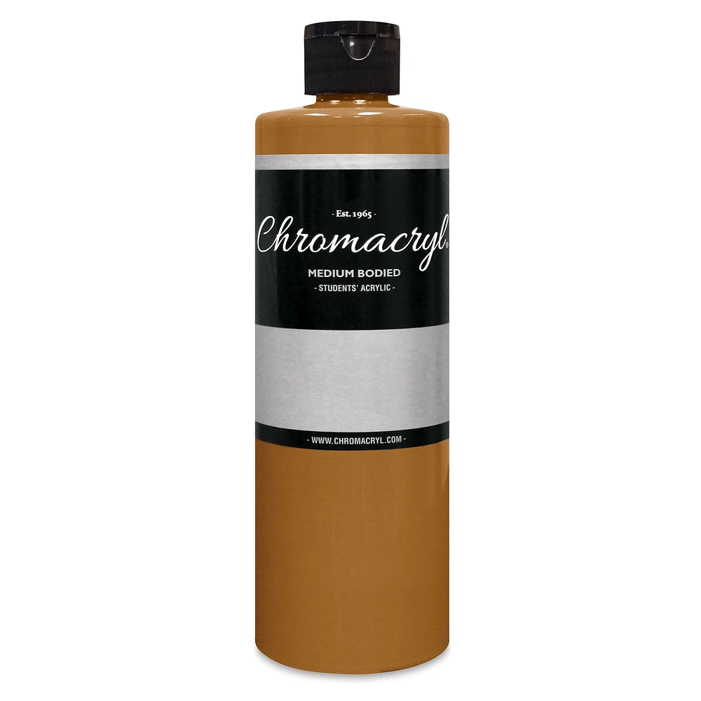 Chromacryl Students' Acrylics - Raw Sienna, 16 oz