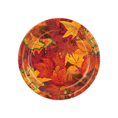 7" Fall Leaf Plates