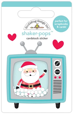 Doodlebug Shaker-Pops 3D Stickers-Santavision