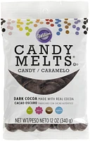 Wilton Candy Melts Flavored 12Oz-Dark Cocoa, Chocolate