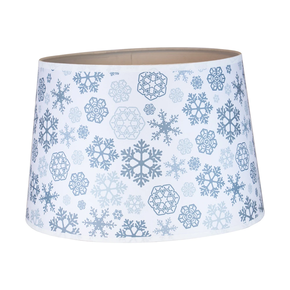 Aladdin 12" Silvery Snowflake Parchment Lamp Shade