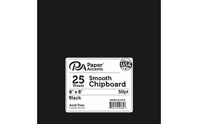 Chipboard 8x8 1X Heavy 50pt 25pcPk Black