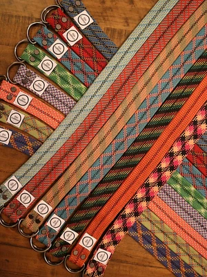 Belts made from retired climbing rope