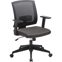 Lorell Task Chair, Mid-Back, 24-1/2"Wx25-1/4"Lx42-1/2"H, Black