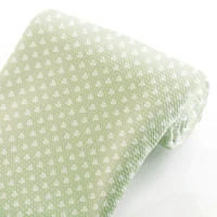 Sage Green White Hearts Bullet Fabric