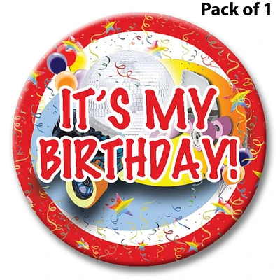 Best Disco Skate Themed Button Elevate Your Birthday Swag with Vibrant Style | MINA