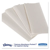 Kleenex Premiere Folded Towels, 9 2/5 x 12 2/5, White, 120/Pack, 25 Packs/Carton