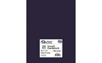 Cdstk Smooth 8.5x11 74lb 25pc Pk Deep Purple