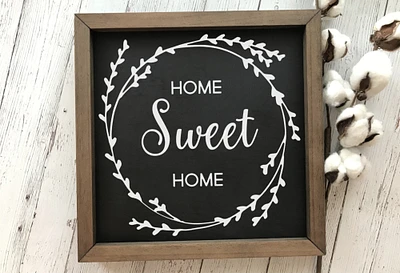 Rustic Farmhouse Sign | Home Sweet Home | Farmhouse Wood Sign | Rustic Home Decor