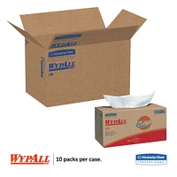 WypAll L30 Towels, POP-UP Box, 10 x 9 4/5, White, 120/Box, 10 Boxes/Carton