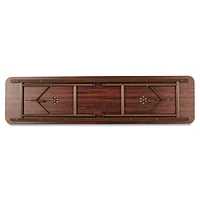 Alera Wood Folding Table, Rectangular, 71 7/8w x 17 3/4d x 29 1/8h, Mahogany