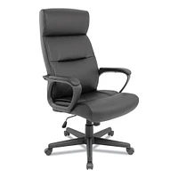Alera Alera Oxnam Series High-Back Task Chair, Supports Up to 275 lbs, 17.56" to 21.38" Seat Height, Black Seat/Back, Black Base
