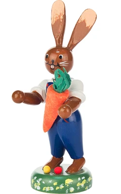 Bunny W/Carrot Each Figurines