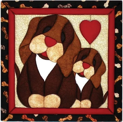 Quilt-Magic No Sew Wall Hanging Kit-Puppy Love