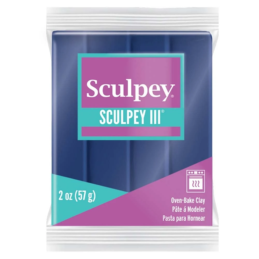 Sculpey Iii Oven-Bake Clay 2Oz-Navy Pearl