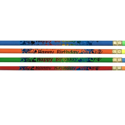 Happy Birthday Pencils, Pack Of 12