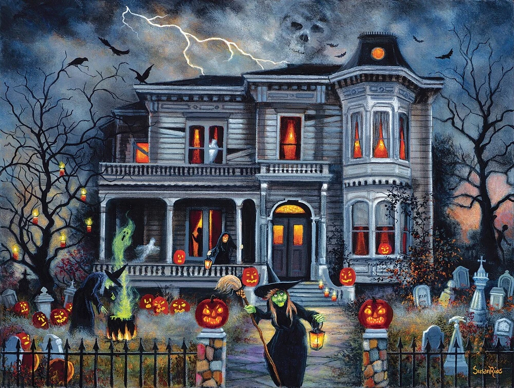 Sunsout Witching Hour 500 pc  Halloween Jigsaw Puzzle 45426