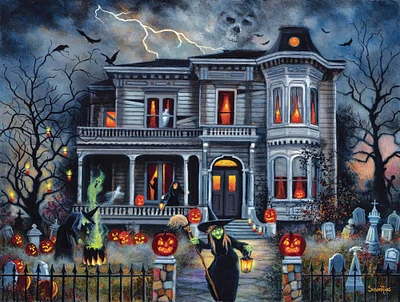 Sunsout Witching Hour 500 pc  Halloween Jigsaw Puzzle 45426